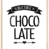 But first chocolate Retro Plakat (21x29.7 cm (A4))