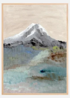 Calm mountainscape Plakat (21x29.7 cm (A4))