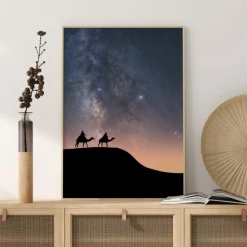 Camels Under The Stars Plakat (21x29.7 cm (A4))