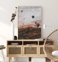 Cappodocia Hot Air Balloon Plakat (21x29.7 cm (A4))