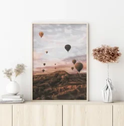 Cappodocia Hot Air Balloon Plakat (21x29.7 cm (A4))
