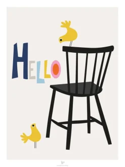 Chair - Beige Plakat (30x40 cm)