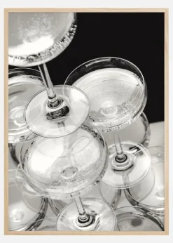 Champagne tower II Plakat (21x29.7 cm (A4))
