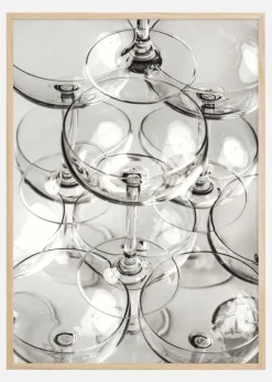 Champagne tower III Plakat (21x29.7 cm (A4))
