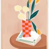 Checkered Vase Plakat (21x29.7 cm (A4))