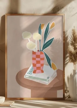 Checkered Vase Plakat (21x29.7 cm (A4))