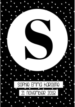 Circle & Arrows - Black (21x29,7 cm (A4))