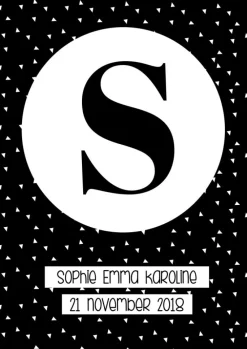 Circle & Arrows - Black (21x29,7 cm (A4))