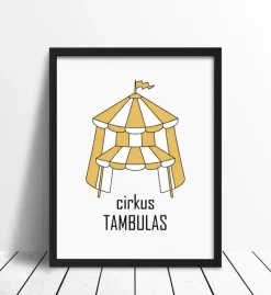 Cirkus Family Yellow (21x29,7 cm (A4))