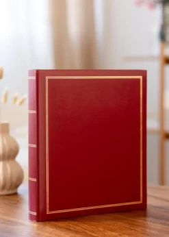 Classico Album Rød - 30x33 cm (100 Hvide sider / 50 ark)