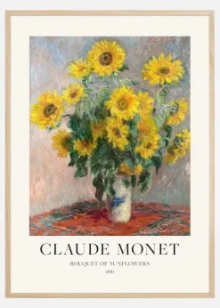 Claude Monet - Bouquet Of Sunflowers Plakat (21x29.7 cm (A4))