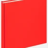 Cloth Album Rød - 22,5x24 cm (40 Hvide sider / 20 ark)