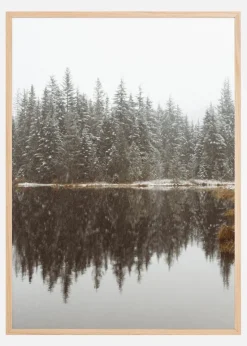 Cold Day By The Lake Plakat (21x29.7 cm (A4))