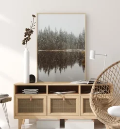 Cold Day By The Lake Plakat (21x29.7 cm (A4))