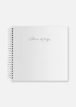 Colors of Life Hvid - 24x23 cm (24 hvide sider / 48 blade)