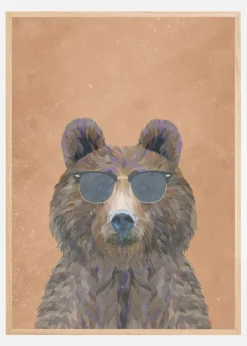 Cool Bear Portrait Plakat (21x29.7 cm (A4))