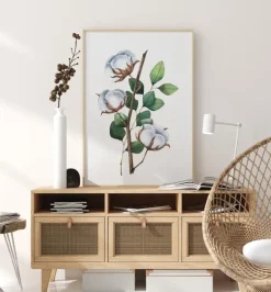 Cotton Flower Plakat (21x29.7 cm (A4))