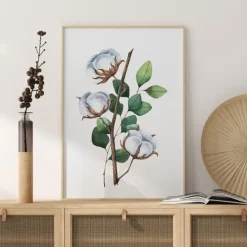 Cotton Flower Plakat (21x29.7 cm (A4))