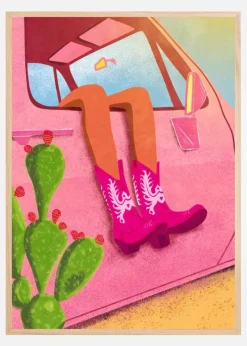 Cowgirl Plakat (21x29.7 cm (A4))