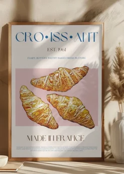 Croissant Print Plakat (21x29.7 cm (A4))