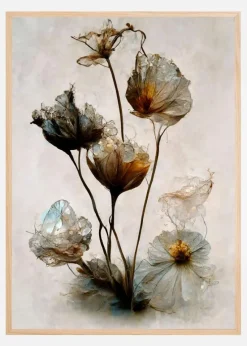 Crystal Flowers Plakat (21x29.7 cm (A4))