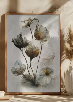 Crystal Flowers Plakat (21x29.7 cm (A4))