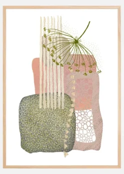 Delicate Pink and Green 3 Plakat (21x29.7 cm (A4))