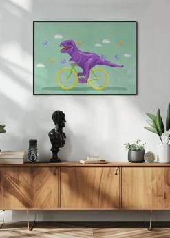 Dino Racer Plakat (21x29.7 cm (A4))