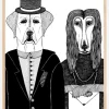 Dogs Couple Plakat (21x29.7 cm (A4))