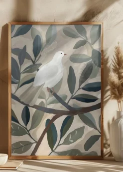 Dove In Tree Plakat (21x29.7 cm (A4))