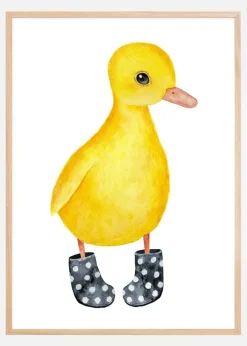 Duck in shoes Plakat (21x29.7 cm (A4))