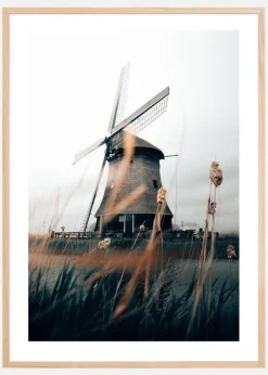 Dutch Windmill Plakat (21x29.7 cm (A4))