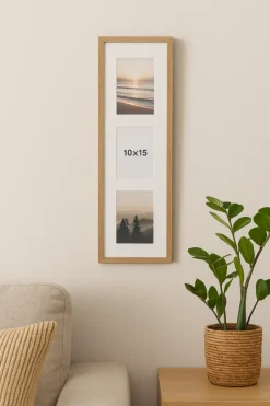 Edsbyn Collageramme I Eg - 3 Billeder (10x15 cm)