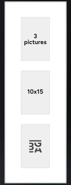 Edsbyn Collageramme I Sort - 3 Billeder (10x15 cm)