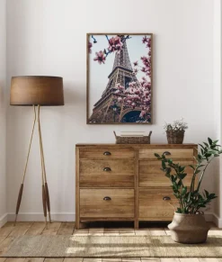 Eiffel Tower Blossoms Plakat (21x29.7 cm (A4))