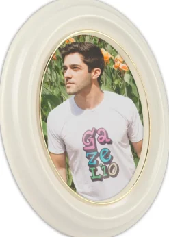 Eiri Mozart Oval Fotoramme Hvid 10x15 cm