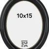Eiri Mozart Oval Fotoramme Sort 10x15 cm