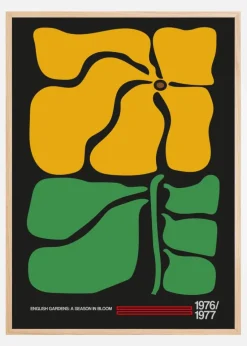 English Gardens Grey Plakat (21x29.7 cm (A4))