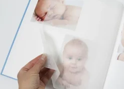 Estrella Babyalbum Blå - 28x30,5 cm (50 Hvide sider / 25 blade)