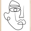 Face Line I Plakat (21x29.7 cm (A4))