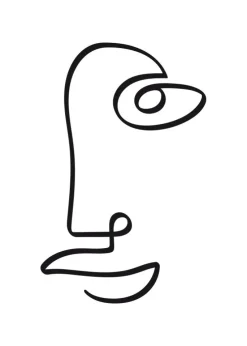 Face Line II Plakat (21x29.7 cm (A4))