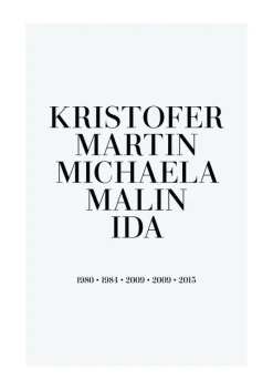 Familietavle - 5 Navn & Fødselsår - Grå (21x29,7 cm (A4))