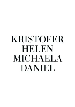 Familietavle 4 Navn - Hvid (21x29,7 cm (A4))