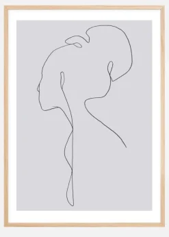 Female lines III Plakat (21x29.7 cm (A4))