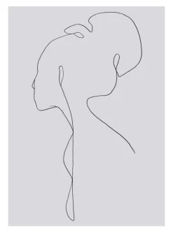 Female lines III Plakat (21x29.7 cm (A4))