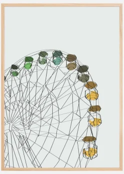 Ferris Wheel Plakat (21x29.7 cm (A4))