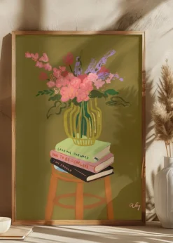 Floral Vase Plakat (21x29.7 cm (A4))