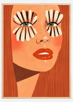 Flower Eyes Plakat (21x29.7 cm (A4))