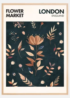 Flower Market - London Plakat (21x29.7 cm (A4))