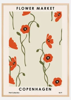 Flower Market Copenhagen Plakat (21x29.7 cm (A4))